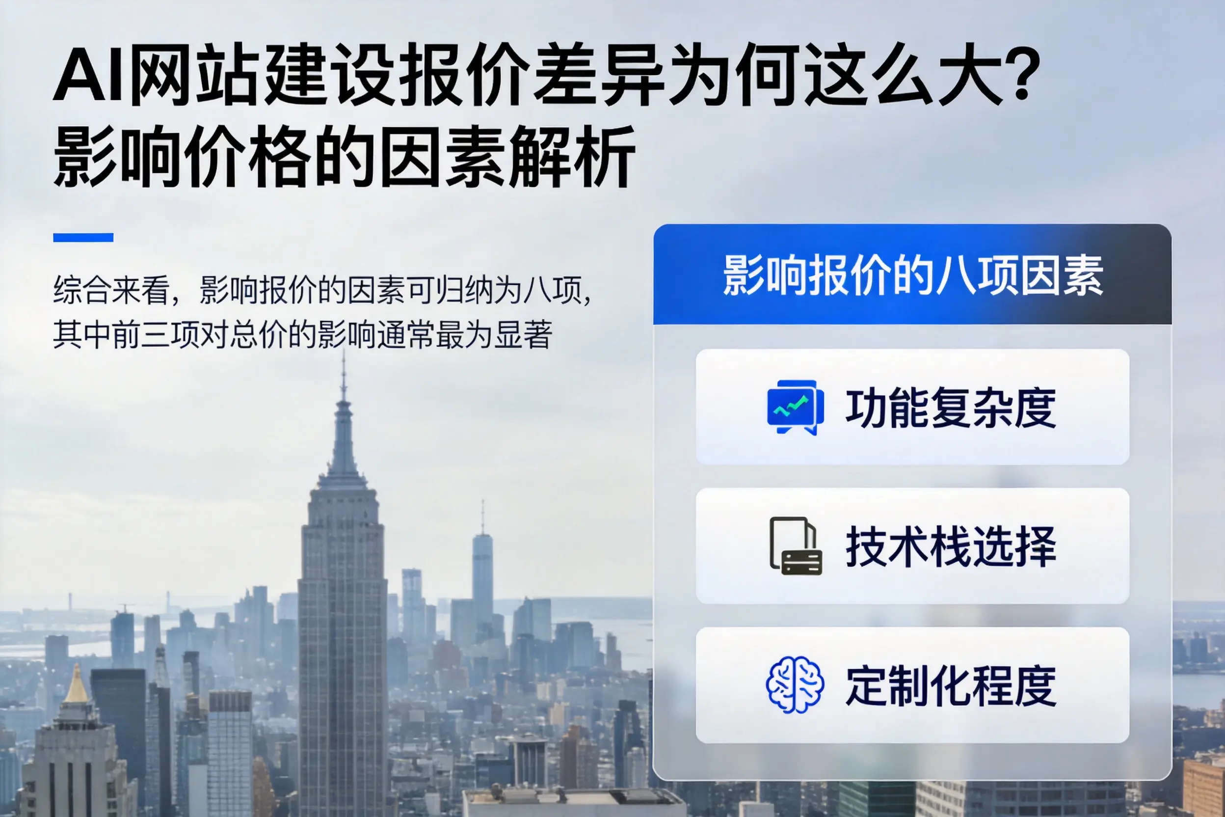 新疆AI网站建设报价差异为何这么大?影响价格的因素解析