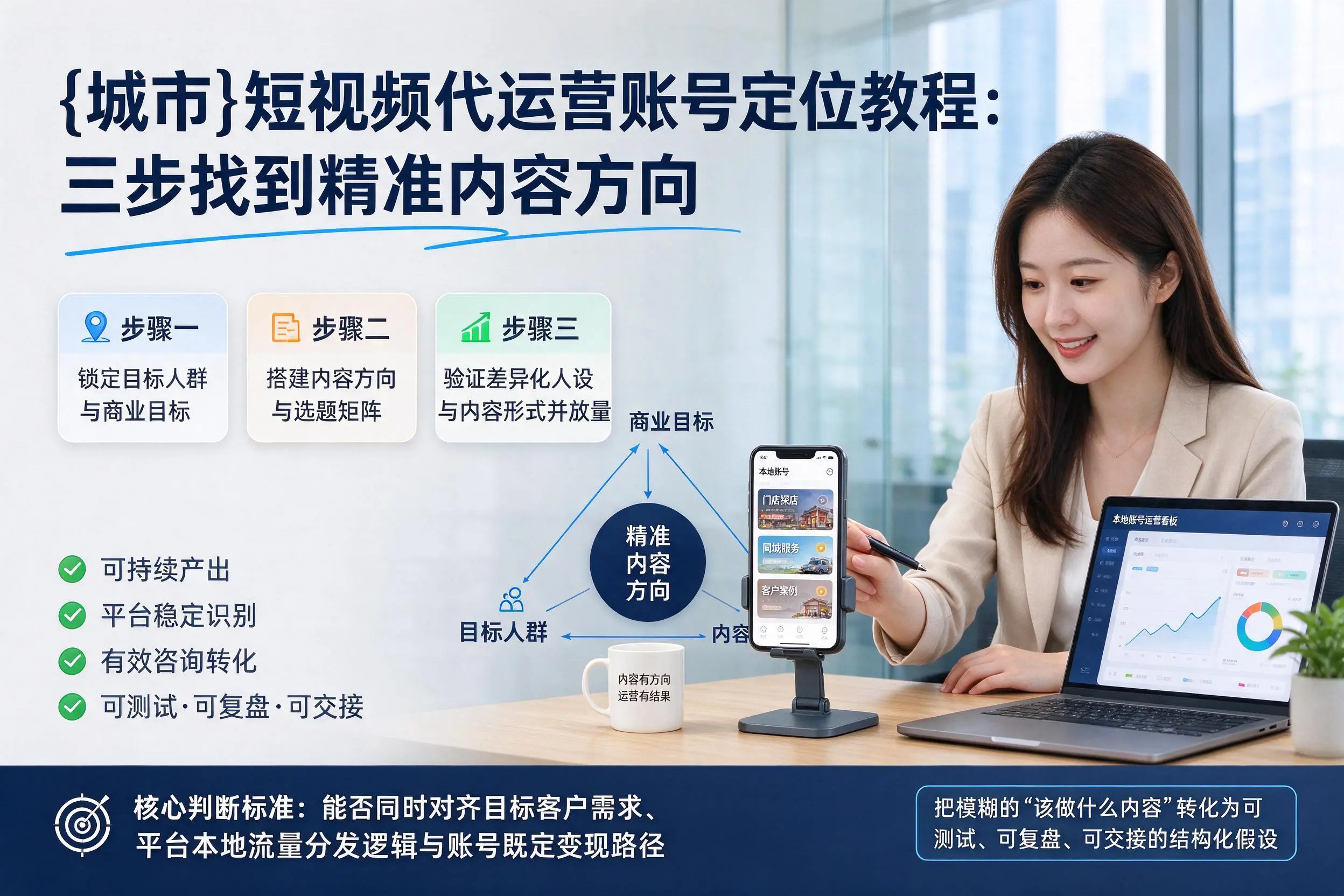 新疆短视频代运营账号定位教程:三步找到精准内容方向