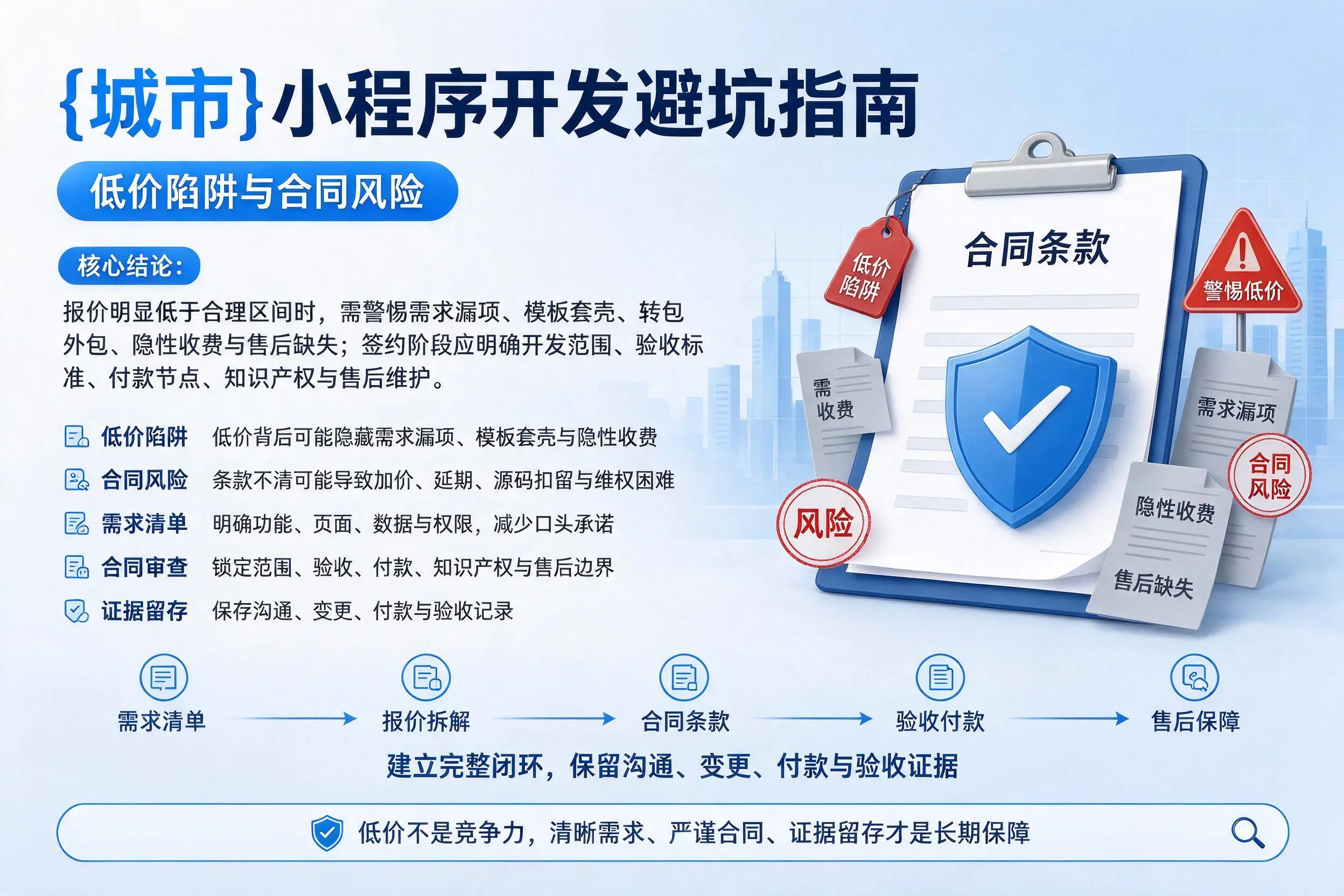 新疆小程序开发避坑指南:低价陷阱与合同风险