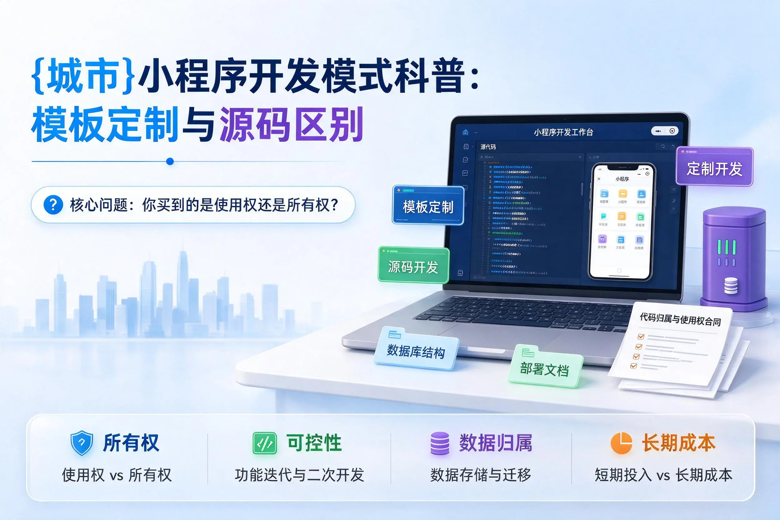 新疆小程序开发模式科普：模板定制与源码区别