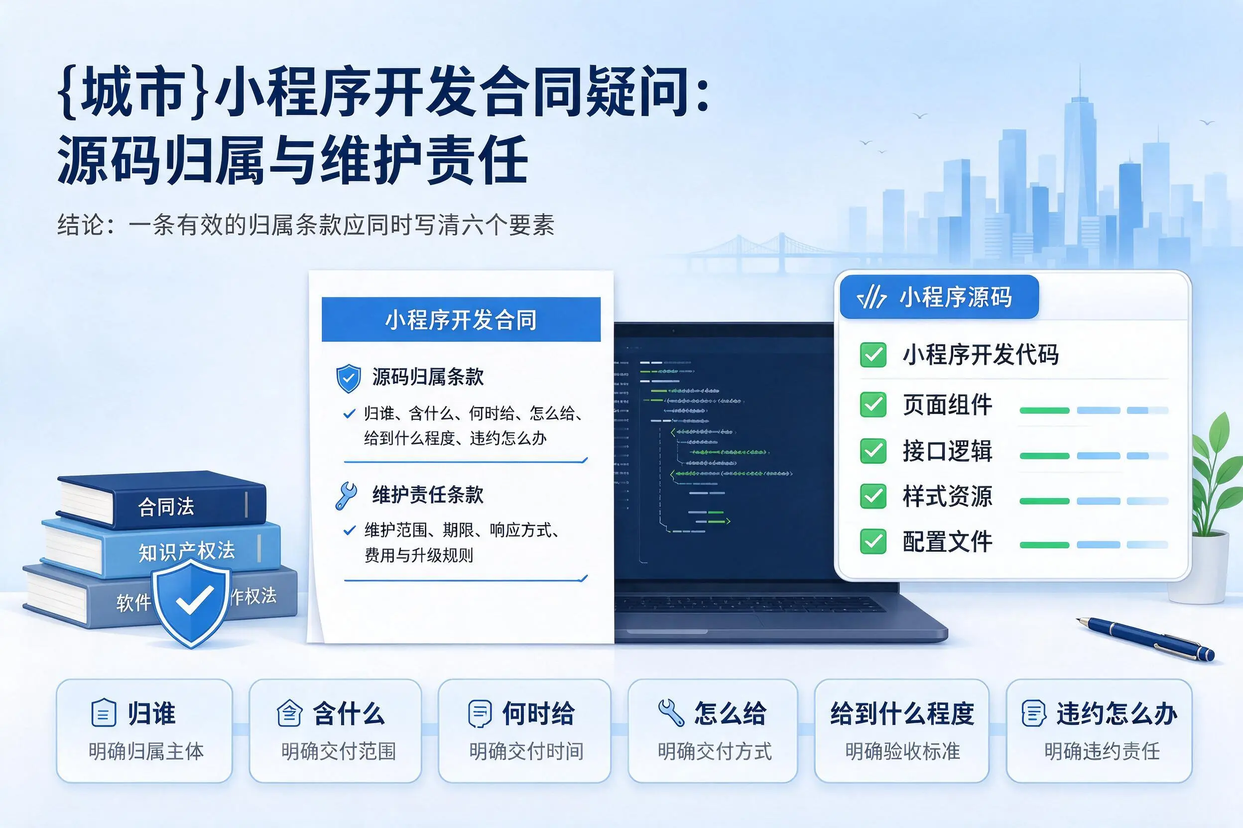 新疆小程序开发合同疑问:源码归属与维护责任