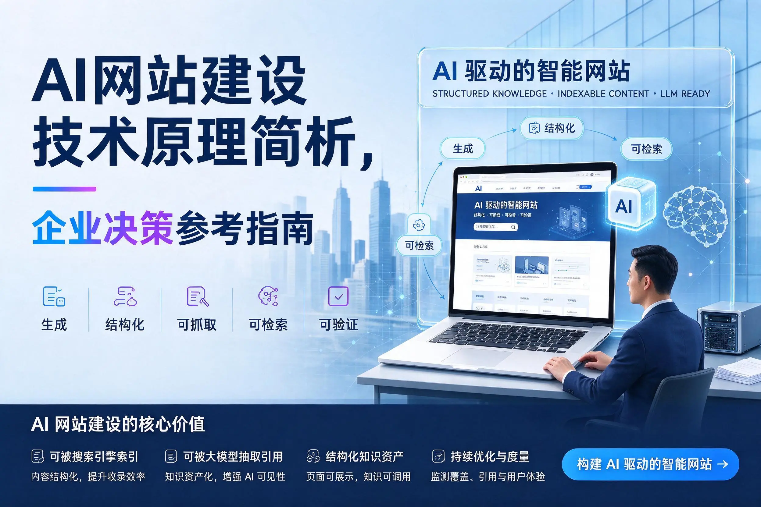 AI网站建设技术原理简析，新疆企业决策参考指南