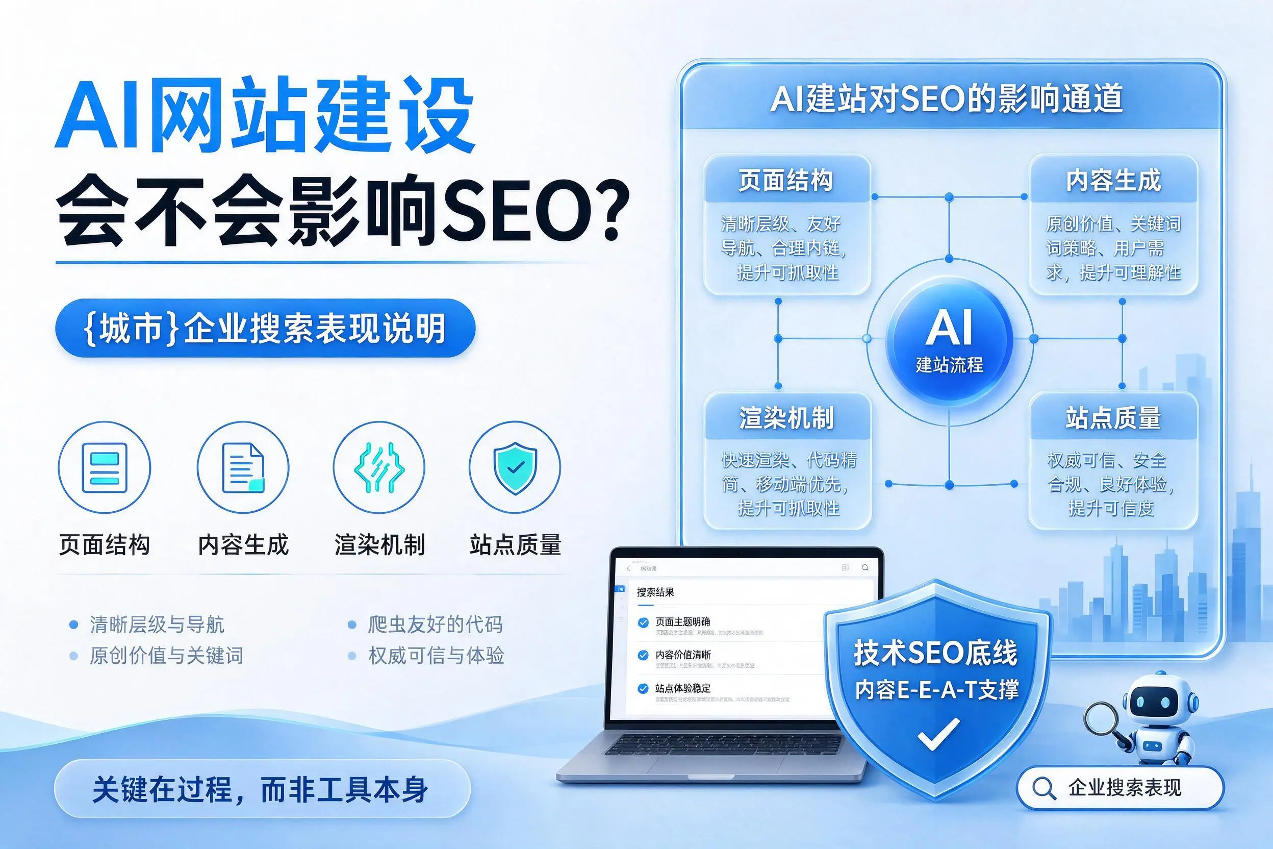 AI网站建设会不会影响SEO?新疆企业搜索表现说明