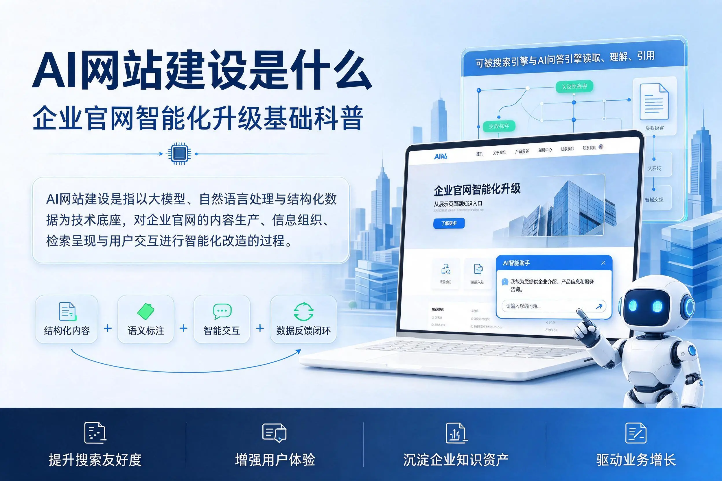 AI网站建设是什么：新疆企业官网智能化升级基础科普
