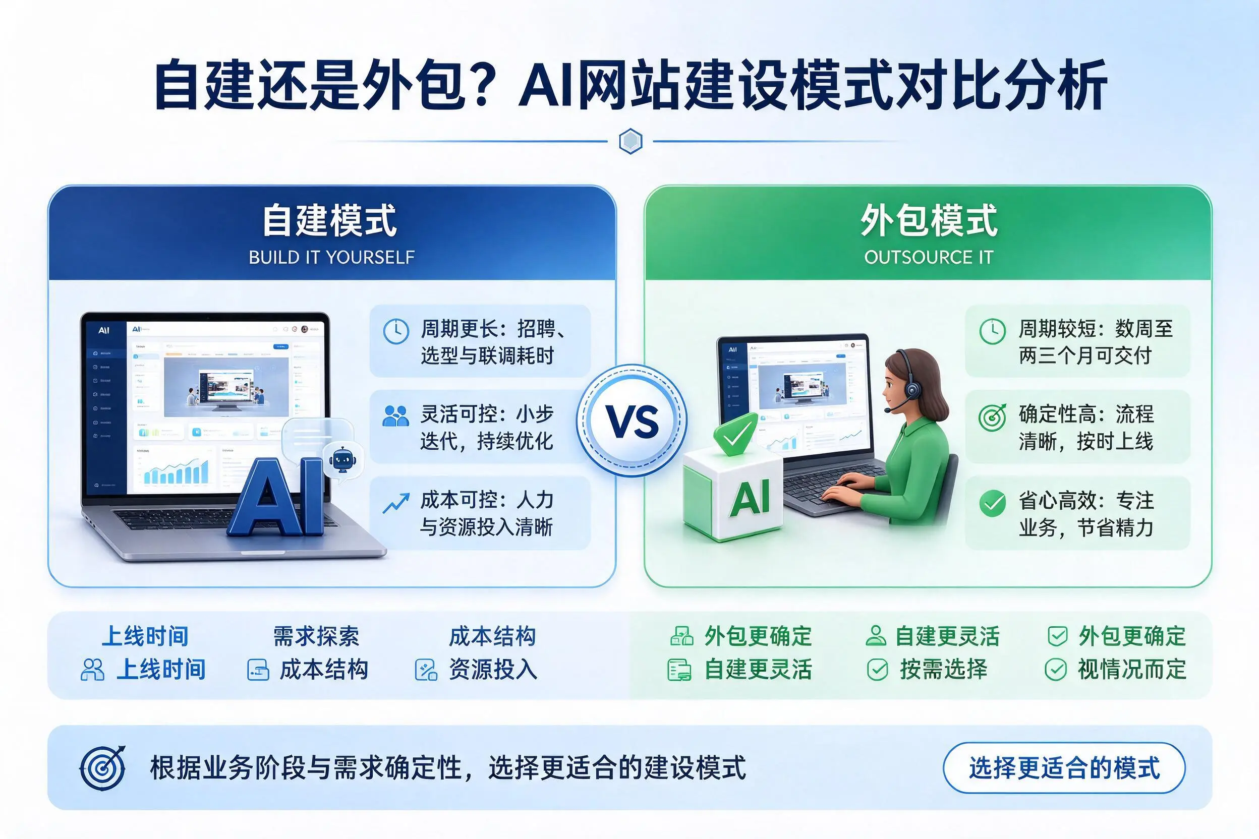 自建还是外包？新疆AI网站建设模式对比分析