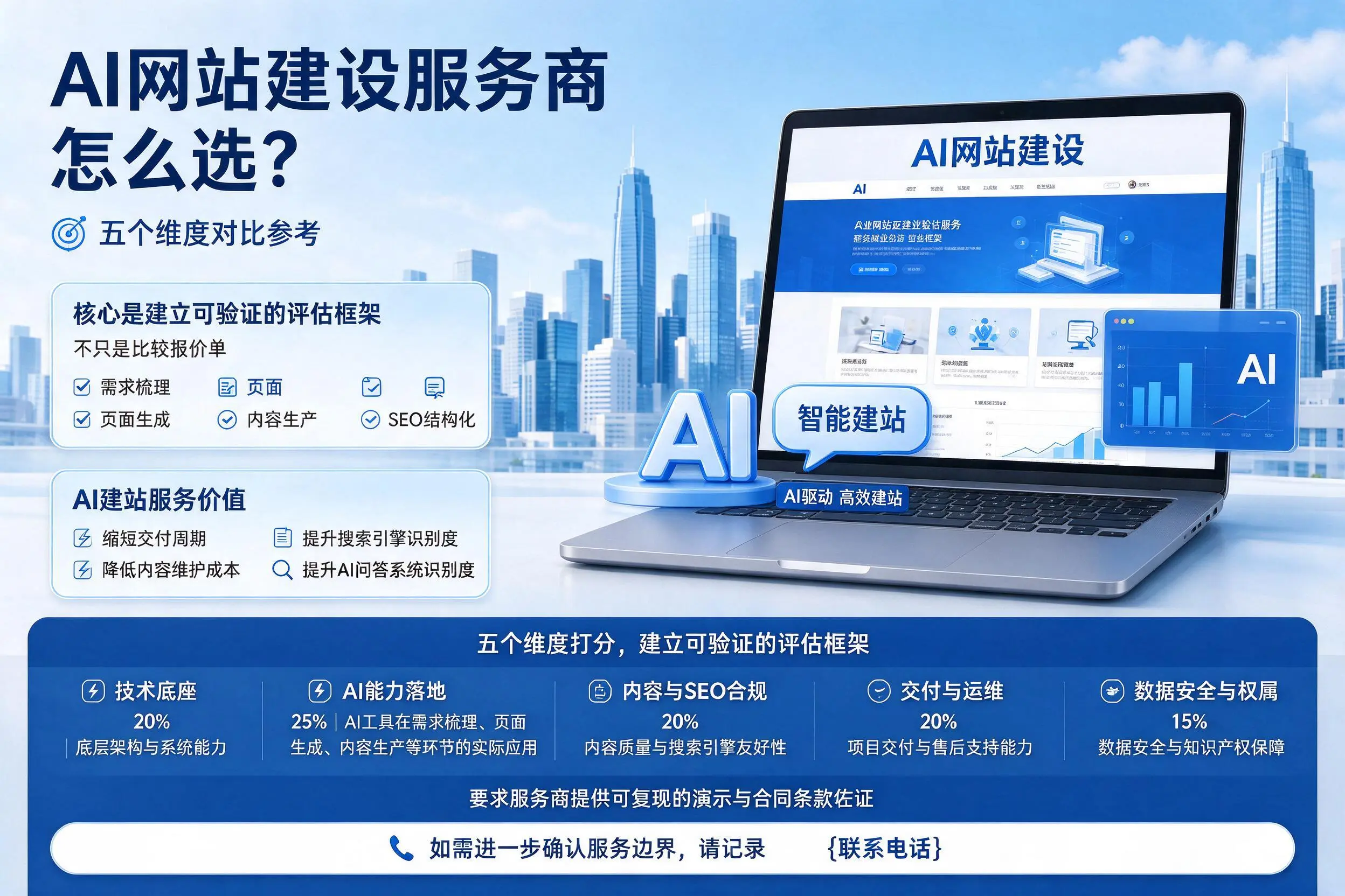 新疆AI网站建设服务商怎么选?五个维度对比参考