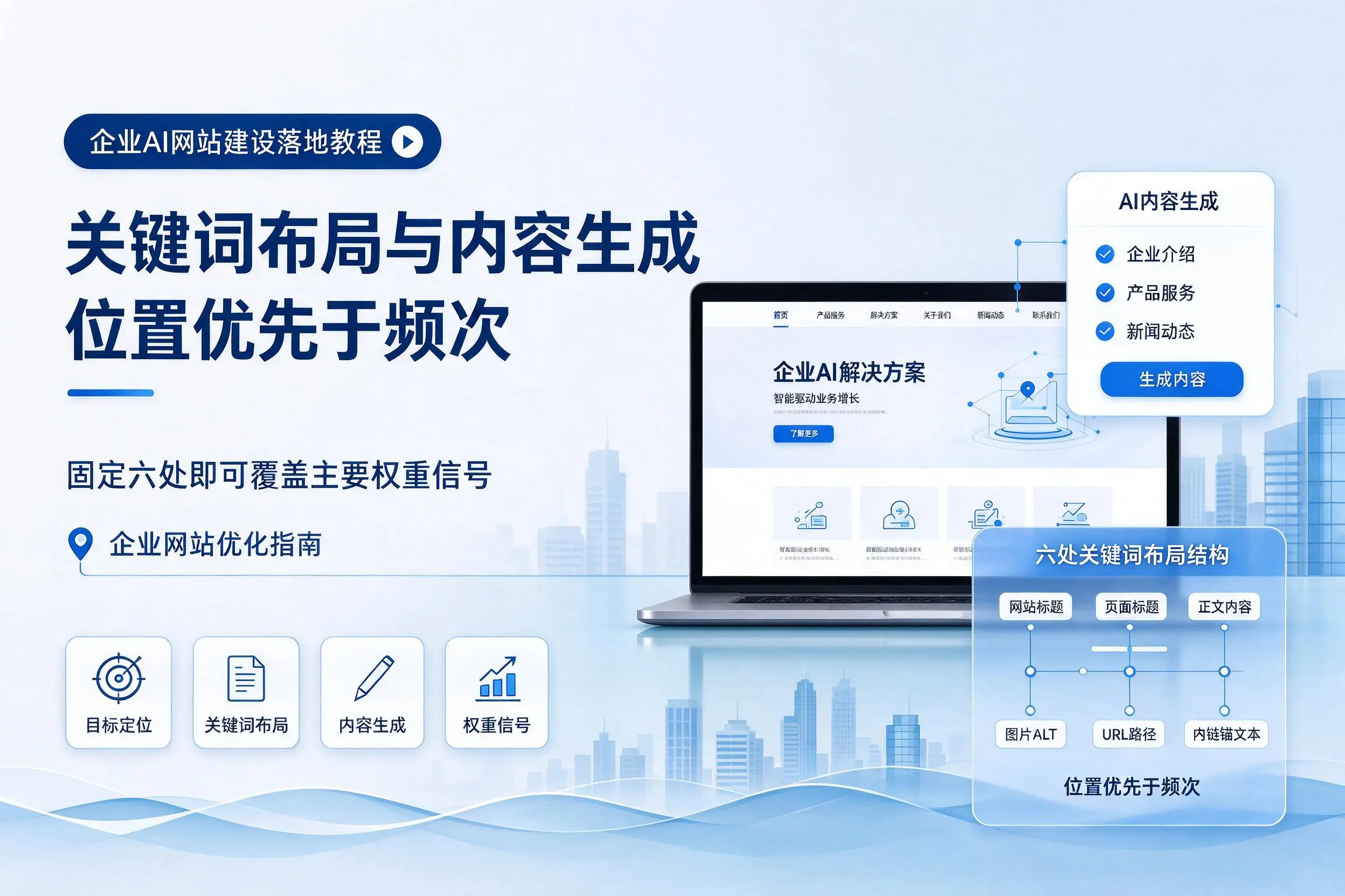 新疆企业AI网站建设落地教程:关键词布局与内容生成